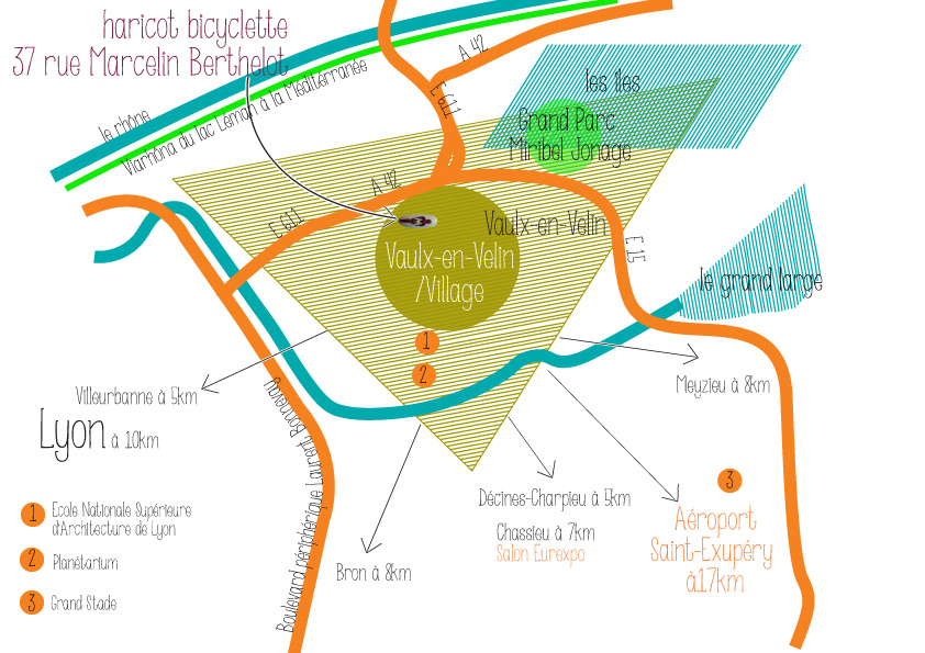 bicyclette plan de route